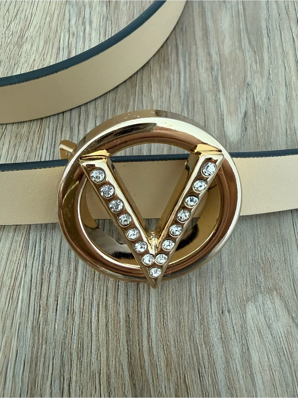 VALENTINO BY MARIO VALENTINO Baby Preciosa Plaque Buckle Leather Belt - medium